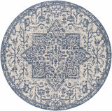 Dark Blue Kilmacolm Indoor & Outdoor Area Rug - Clearance - Ornate Home