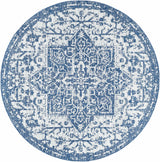 Dark Blue Kilmacolm Indoor & Outdoor Area Rug - Clearance - Ornate Home