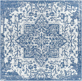 Dark Blue Kilmacolm Indoor & Outdoor Area Rug - Clearance - Ornate Home