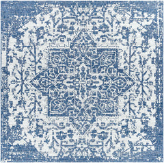 Dark Blue Kilmacolm Indoor & Outdoor Area Rug - Clearance - Ornate Home
