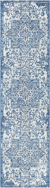 Dark Blue Kilmacolm Indoor & Outdoor Area Rug - Clearance - Ornate Home
