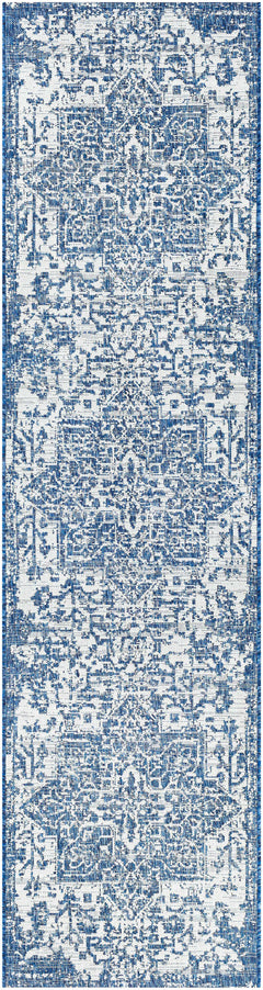 Dark Blue Kilmacolm Indoor & Outdoor Area Rug - Clearance - Ornate Home