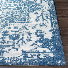 Dark Blue Kilmacolm Indoor & Outdoor Area Rug - Clearance - Ornate Home