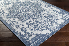 Dark Blue Kilmacolm Indoor & Outdoor Area Rug - Clearance - Ornate Home
