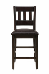 Dark Rustic Prairie Brown Counter Height Dining Table w/(4) Stools - Ornate Home