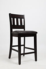 Dark Rustic Prairie Brown Counter Height Dining Table w/(4) Stools - Ornate Home