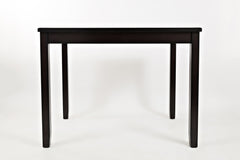 Dark Rustic Prairie Brown Counter Height Dining Table w/(4) Stools - Ornate Home