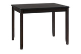 Dark Rustic Prairie Brown Counter Height Dining Table w/(4) Stools - Ornate Home