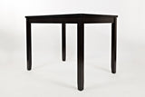 Dark Rustic Prairie Brown Counter Height Dining Table w/(4) Stools - Ornate Home