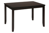 Dark Rustic Prairie Dark Brown Dining Table w/(4) Chairs - Ornate Home