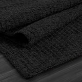 Woolen Dark Gray Jute-Look Area Rug | High-Traffic Ready