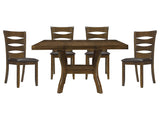 Darla Brown 5-piece Dinig Table Set - Ornate Home