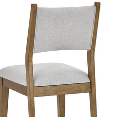 Darla Walnut Oak 19"W Fabric Dining Side Chair (Set of 2) - Ornate Home