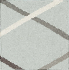 Darlaston Gray Trellis Wool Area Rug - Clearance - Ornate Home