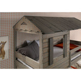 Darlene Rustic Gray Twin/Twin Bunk Bed - Ornate Home