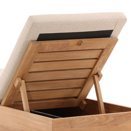 Darlene Sand Outdoor Chaise - Ornate Home