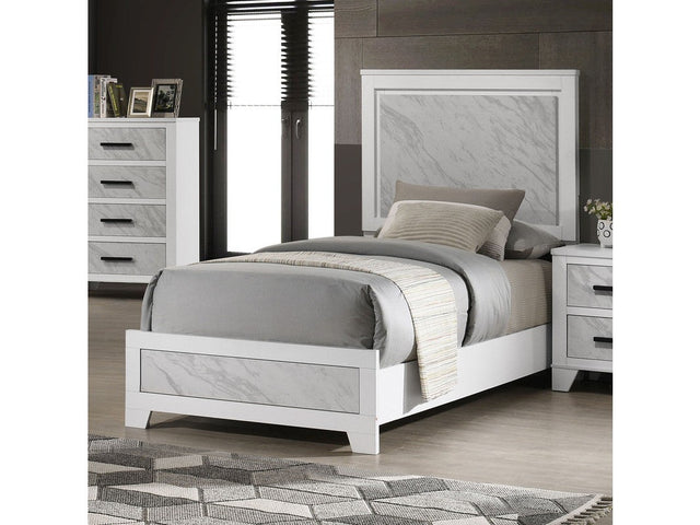 Darlene White 4 Pc. Twin Bedroom Set - Ornate Home