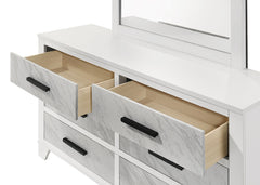 Darlene White Dresser - Ornate Home
