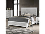 Darlene White E.King Bed - Ornate Home