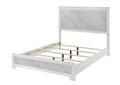 Darlene White E.King Bed - Ornate Home