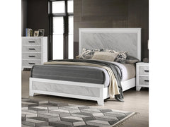 Darlene White Queen Bed - Ornate Home