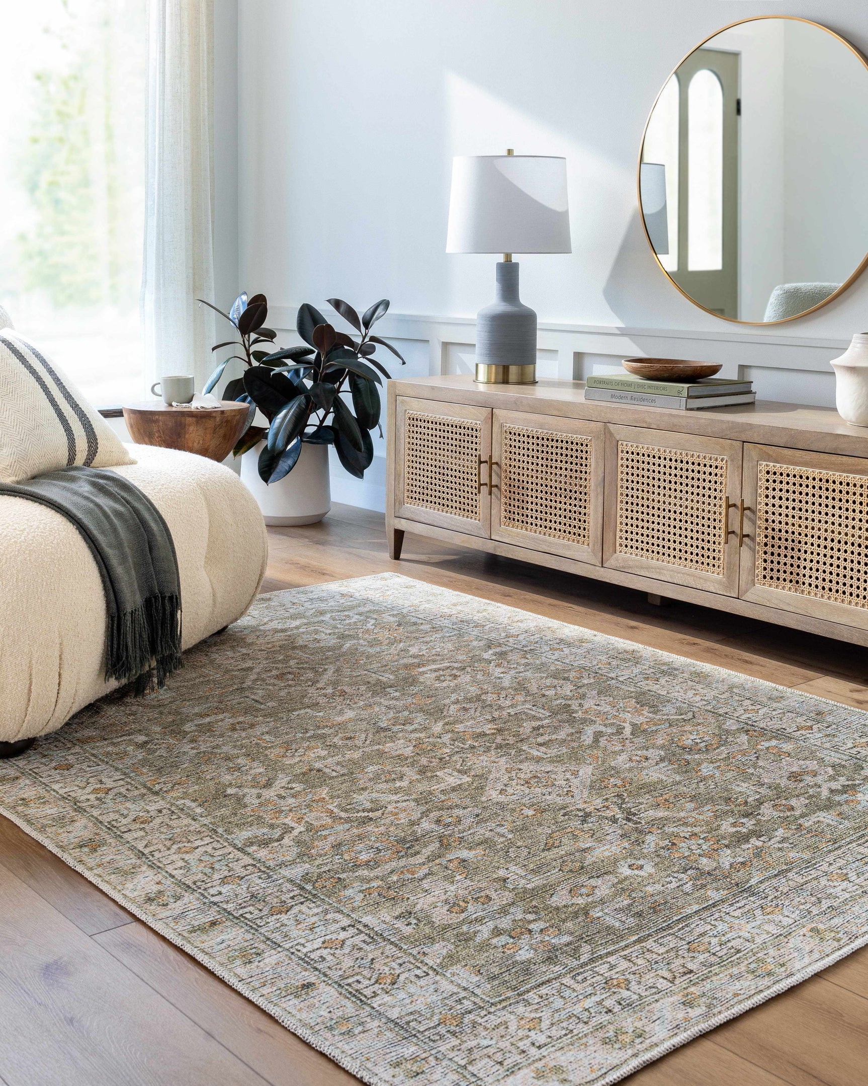 Darling Machine Woven Becki Owens x LIVABLISS BODA-2301 Washable Area Rug - Ornate Home