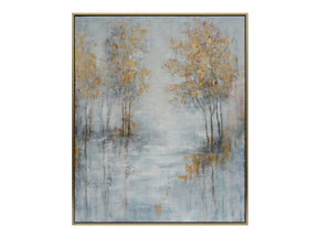 Darlington Blue/Gold Canvas - Ornate Home