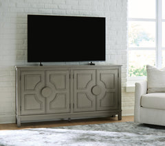 Darlock Warm Gray Accent Cabinet - Ornate Home