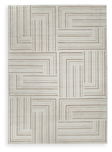 Darmondard Cream/Taupe Medium Rug - Ornate Home