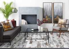 Darmstadt Abstract Gold and Blue Canvas Wall Art - Clearance - Ornate Home