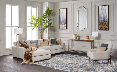 Darmstadt Abstract Gold and Blue Canvas Wall Art - Ornate Home