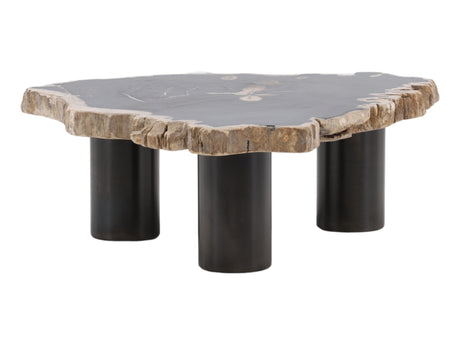 Darnell Natural/Black Coffee Table - Ornate Home