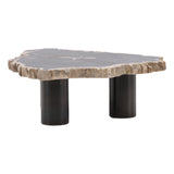Darnell Natural/Black Coffee Table - Ornate Home
