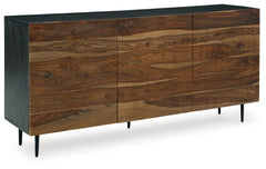 Darrey Natural/Brown Accent Cabinet - Ornate Home
