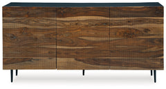 Darrey Natural/Brown Accent Cabinet - Ornate Home