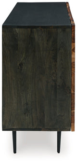 Darrey Natural/Brown Accent Cabinet - Ornate Home
