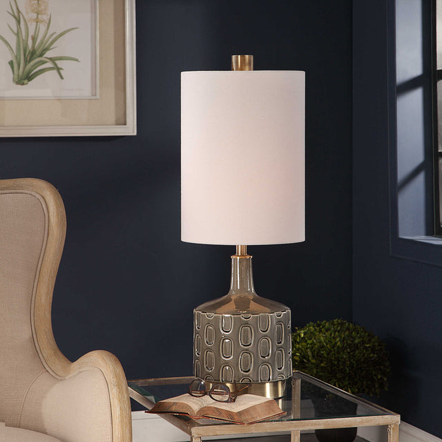 Darrin Gray Table Lamp - Ornate Home