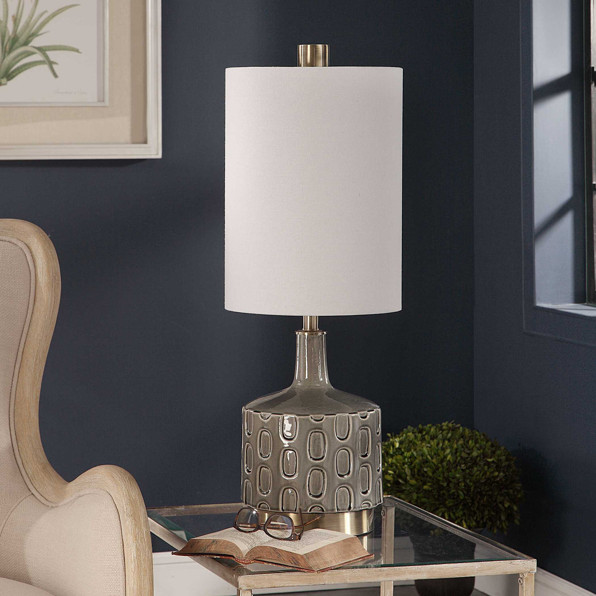 Darrin Gray Table Lamp - Ornate Home