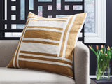 Darrman Ochre/Ivory Pillow (Set of 4) (Online Special Price) - Ornate Home