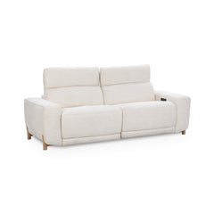 Darrow Ivory Reclining Sofa - Ornate Home