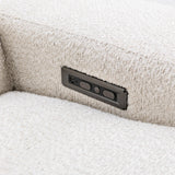 Darrow Ivory Reclining Sofa - Ornate Home
