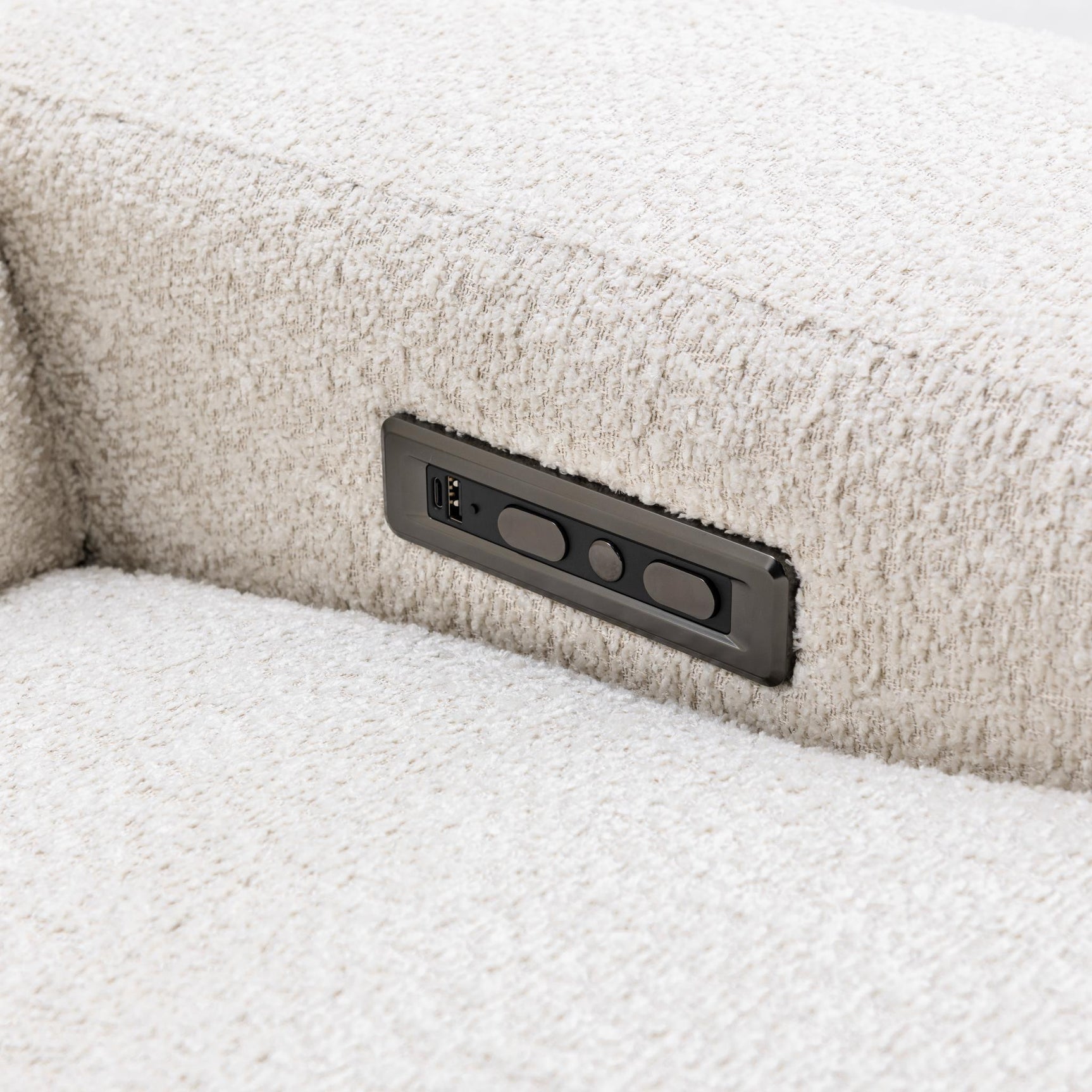 Darrow Ivory Reclining Sofa - Ornate Home