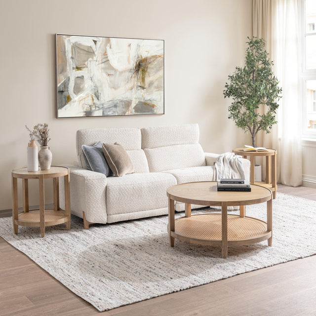 Darrow Ivory Reclining Sofa - Ornate Home