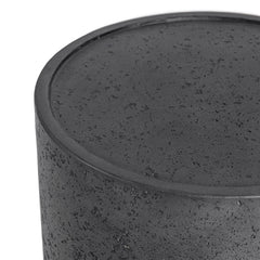 Darsa Dark Gray Round Outdoor Accent Table - Ornate Home