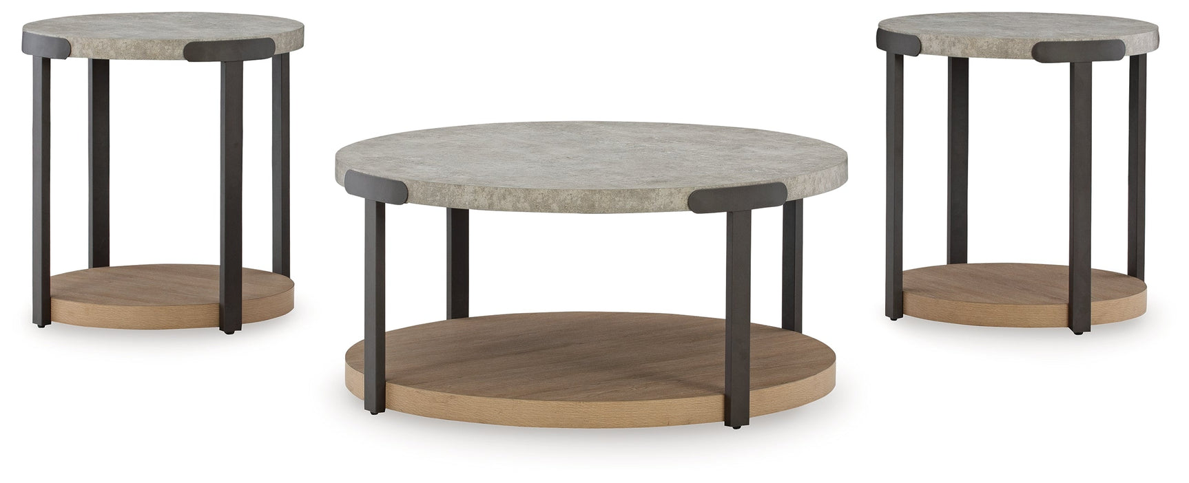 Darthurst Light Brown Coffee Table Set (Set of 3) (Online Special Price) - Ornate Home