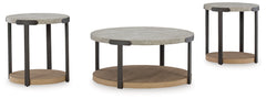 Darthurst Light Brown Coffee Table Set (Set of 3) - Ornate Home