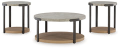 Darthurst Light Brown Coffee Table Set (Set of 3) - Ornate Home