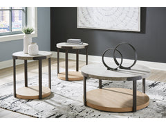 Darthurst Light Brown Coffee Table Set (Set of 3) - Ornate Home