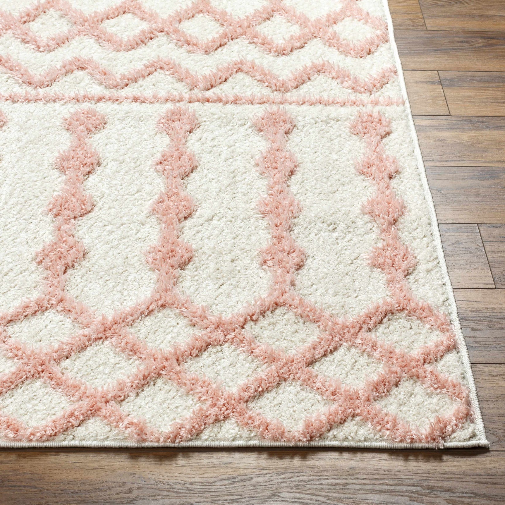 Darva Pink Plush Area Carpet - Ornate Home