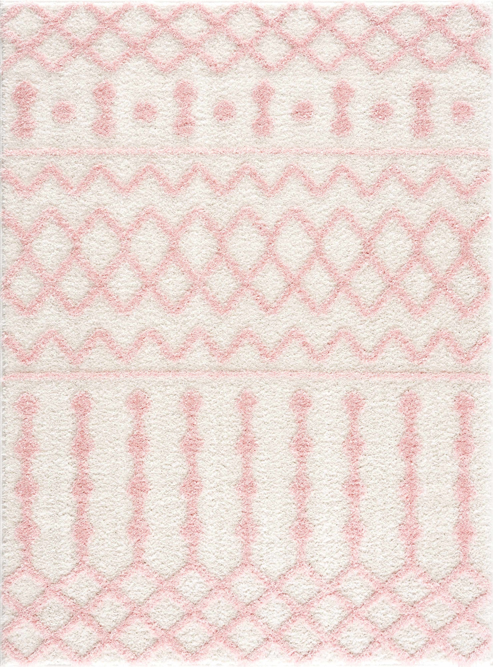 Darva Pink Plush Area Carpet - Ornate Home